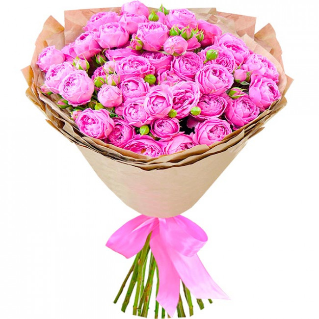 Букет цветов "Букет из кустовых пионовидных роз"